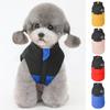 Pet Costume Color Block Design Keep Warmth Adorable Fashion Pet Dogs Cats Sleeveless Coat