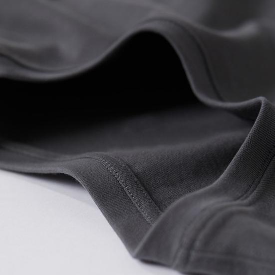 Мужская футболка с длинным рукавом, круглым вырезом, свободного кроя, базовая хлопковая футболка, однотонная, повседневная, для весны и осени