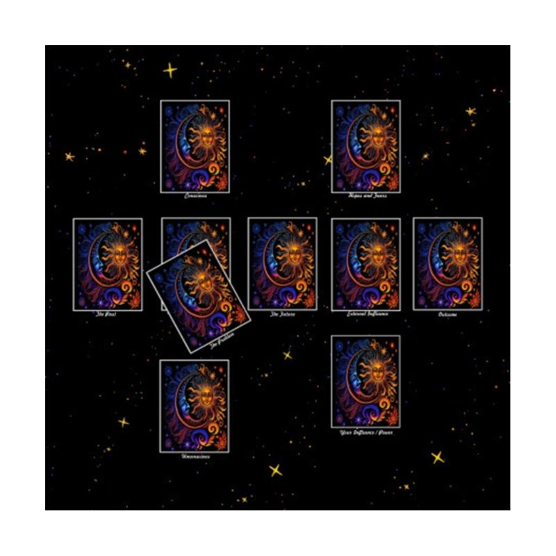 Reading Card Astrologys Tablecloth Tarots Divinations Tablecloth Altars Cloth Divinations Board Game Accessories