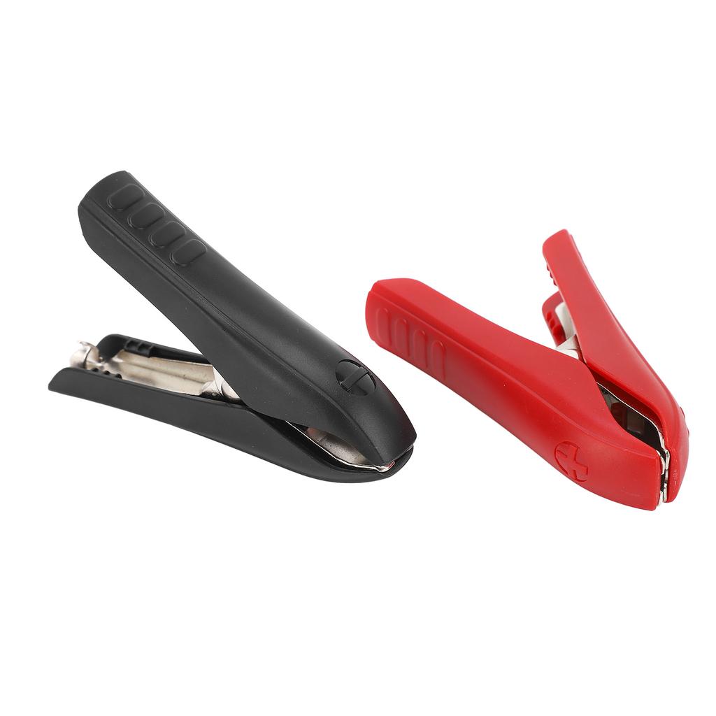 1 Pair Battery Crocodile Clamp Jumper 100A Cables Boost Clamp Welding Clip Red Positive Black Negati