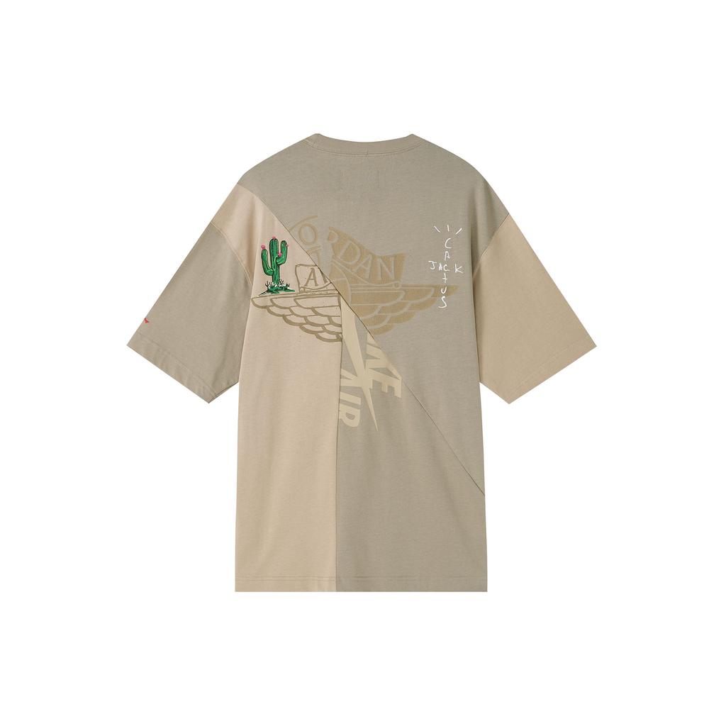 Футболка Travis Scott Cactus Jack x Jordan (Азия) Мужская уличная одежда цвета хаки/пустыни CW3168-247