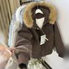 Толстое зимнее хлопковое пальто с капюшоном и воротником из искусственного меха, унисекс, повседневная, теплая куртка для мужчин и женщин