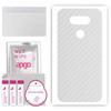 apgo Protective Skin Sticker for the Back Compatible with LG G5 SE, Wrap Film, Foil, Vinyl - Pattern Transparent Carbon