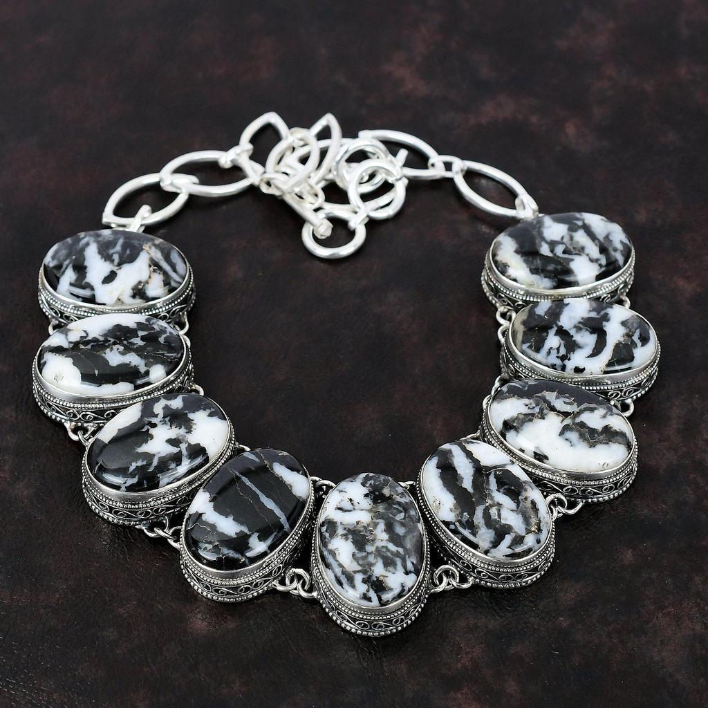 Ожерелье из бирюзы белого буйвола, винтажное ожерелье из драгоценных камней, ожерелье из стерлингового серебра 925 пробы, регулируемое ожерелье-цепочка, ювелирные изделия ручной работы для подарка