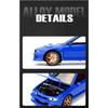 1/32 Subaru Impreza WRX STI Modified Vehicle Alloy Metal Diecast Model Car Sound and Light Pull Back Birthday Gift for Child