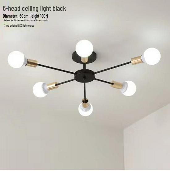 Черно-белая скандинавская минималистичная люстра-ветвь, светодиодный потолочный светильник для столовой, гостиной, спальни и гостиничных номеров