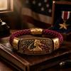 Значимый браслет-молитва «Иди верой», плетеный для женщин, Птица мира, цветочный, удобное украшение для повседневного ношения, эмалевый браслет, вдохновляющий христианский