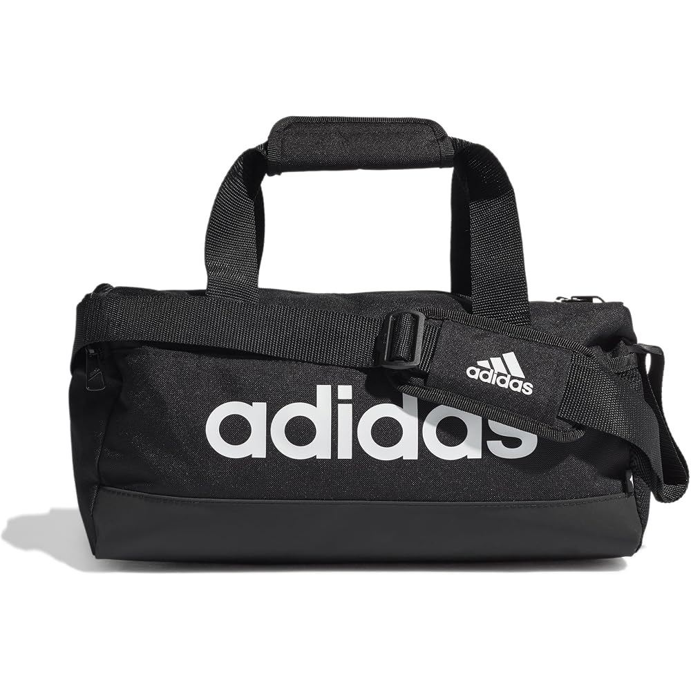 Adidas Essentials Logo Duffel Bag 60159 Black/White 30L Travel Gym Bag