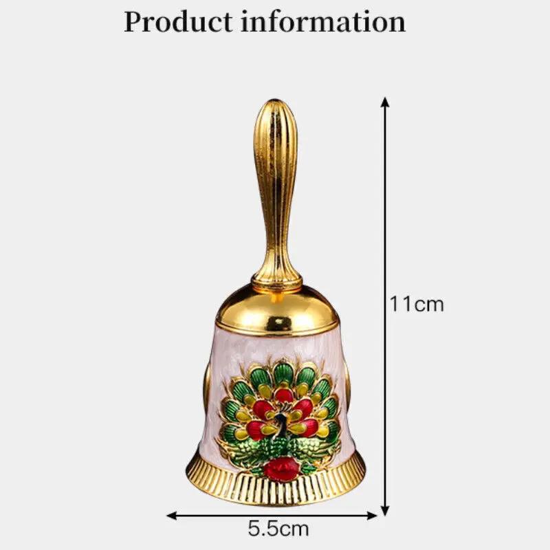 Ручной звонок Ретро Металлический Звонок для ужина Ручной Звонок на ручке Алтарь Викка Гадание Языческая Свадьба Школьный Декор Украшения для Рождественской елки