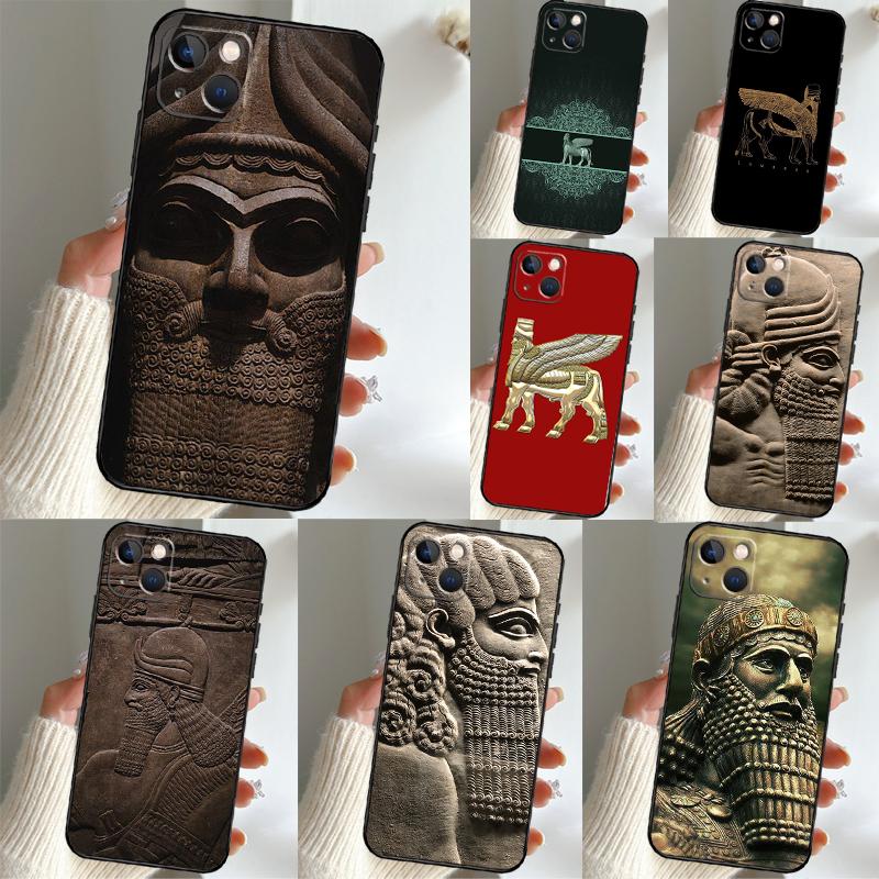 Assyrian Lamassu Winged Bull Case For Honor Magic 5 6 7 8 Pro Honor 400 Lite 200 X9c X9b X9a X8b X8a X8c 50 70 90 Cover