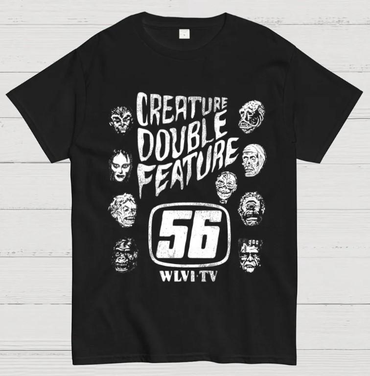 Creature Double Feature Classic Monsters Unisex Geek T-Shirt Unisex T-Shirt