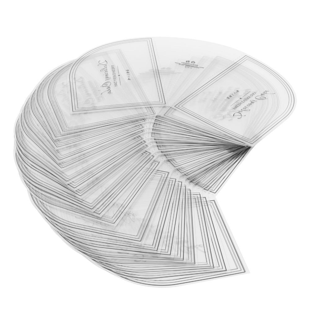 100PCS Transparent Triangle Shape Mousse Surrounding Edge Cake Wrapping Tray Mousse Desserts