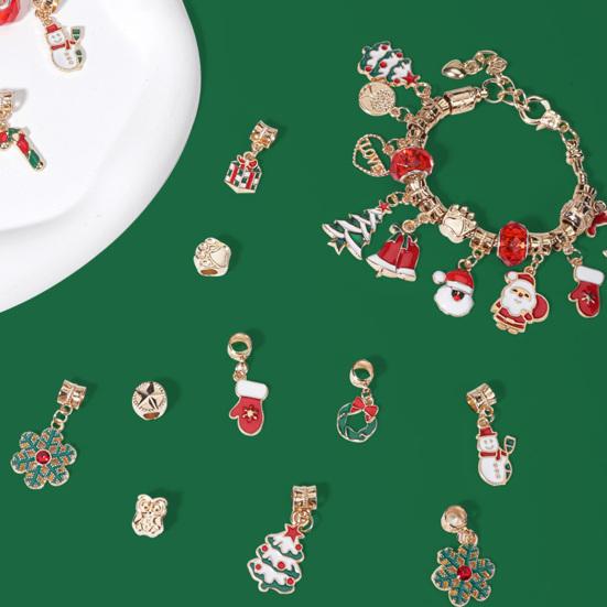 Рождественский Адвент-календарь 2025 Набор рождественских украшений Коробка для отсчета 24 дня