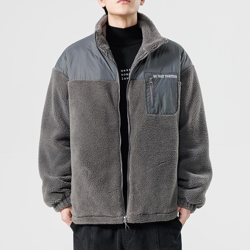 Толстая куртка с хлопковой подкладкой для мужчин на осень и зиму, новая утолщенная термокуртка из хлопка для мужчин, сшитая из хлопка с воротником-стойкой