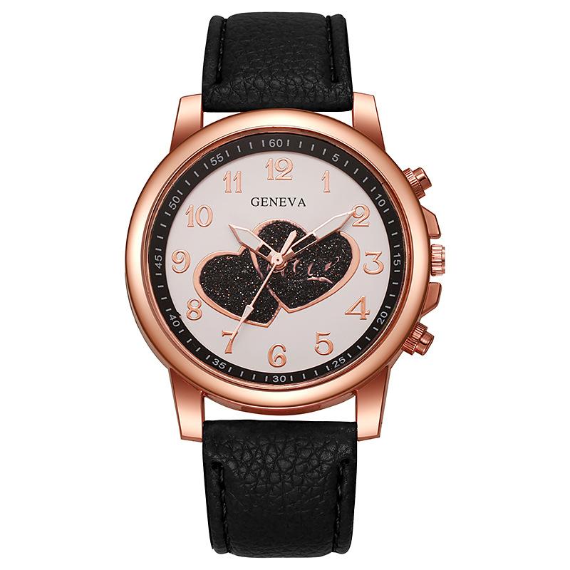 Модные женские часы с сердечком, повседневный дизайн, женские кварцевые наручные часы, лучшие подарки, часы для женщин