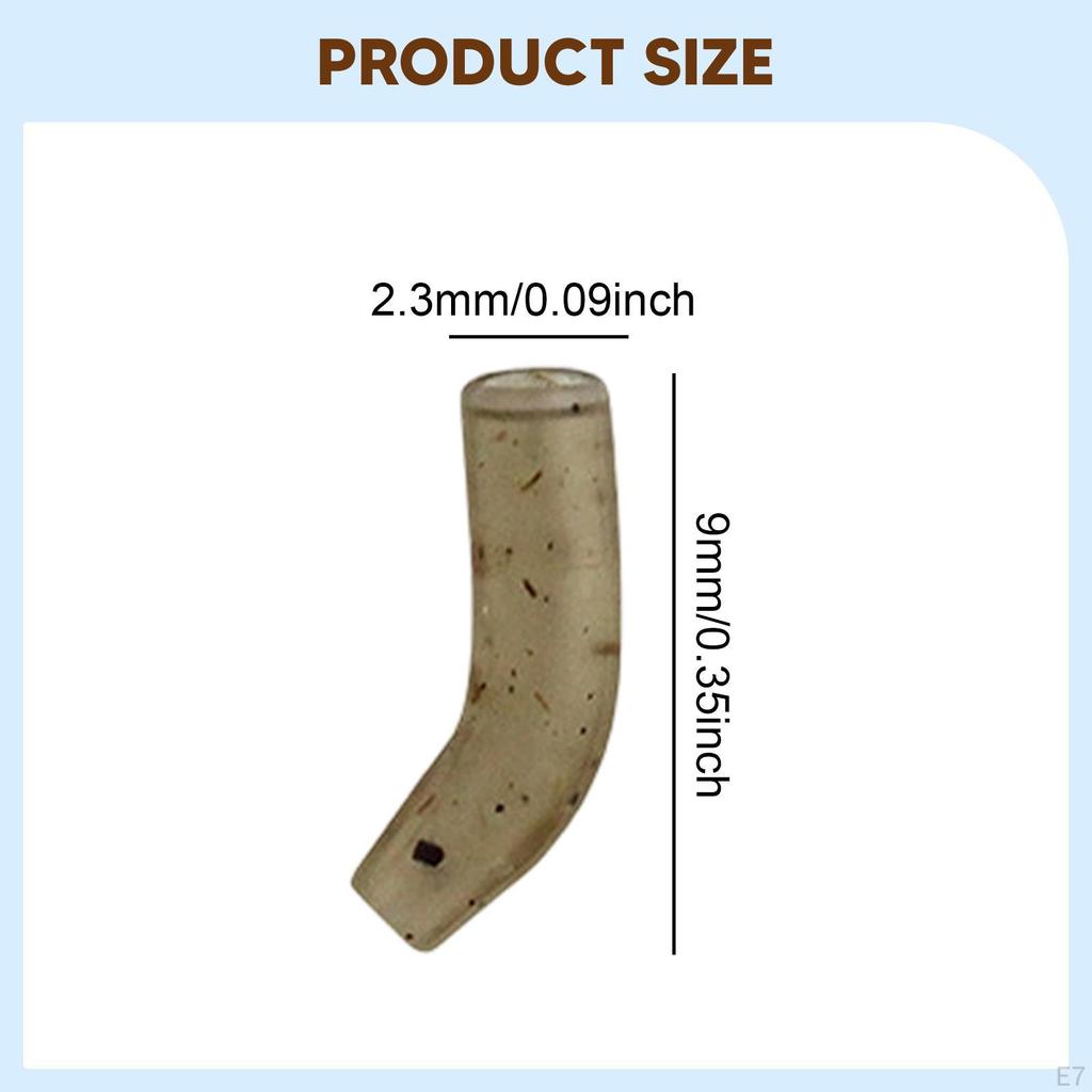 10 Carp Fishing Hook Kickers Rubber Sleeves Terminal Tackle Short Line Aligner Anti-Sleeve