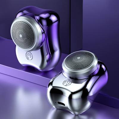 Мужская портативная электробритва, перезаряжаемая через USB, мини-роторная бритва для путешествий, аккумуляторная бритва для волос, триммер для бороды, инструмент для удаления папы, парня, подарок