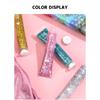 QIBEST Burst Glitter Eyeshadow Glitter Cream Face Body Polarized Glitter Cream Highlighter Dazzling Brightening Eyeshadow