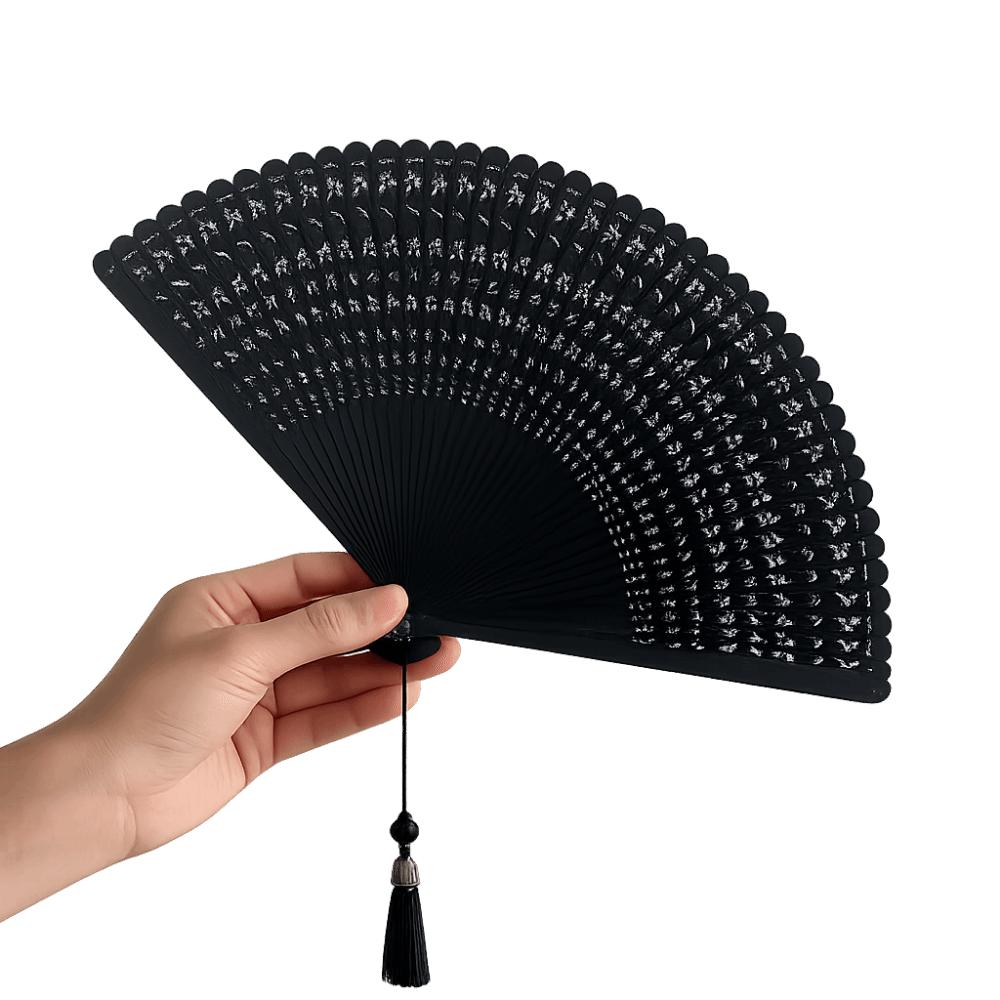 Portable Retro Hand Fan Elegant Classical Folding Fan Chinese Style Folding Bamboo Fan  Home Decor