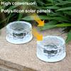 Round Solar Ice Brick Light LED Step Decorative Light Landscape Atmosphere Lamp Deck Lights  Stair
