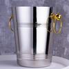 Stainless Steel Ice Bucket for Wine Champagne 2/5L Heavy-Duty Insulated Wine Cooler for Bars Hotels Parties Rust-Proof Thickened Barrel
