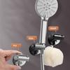 Self-adhesive Shower Head Stand Bracket with Hook Shower Fixed Base  Home