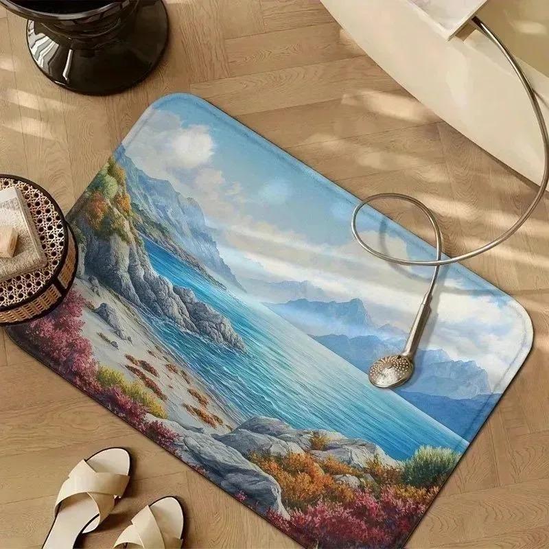 1PC Dance Pattern Kitchen Rug Non-Slip Door Mats Pop design Bathroom Rug Bath Mat Carpet for Home Sink Laundry Decor