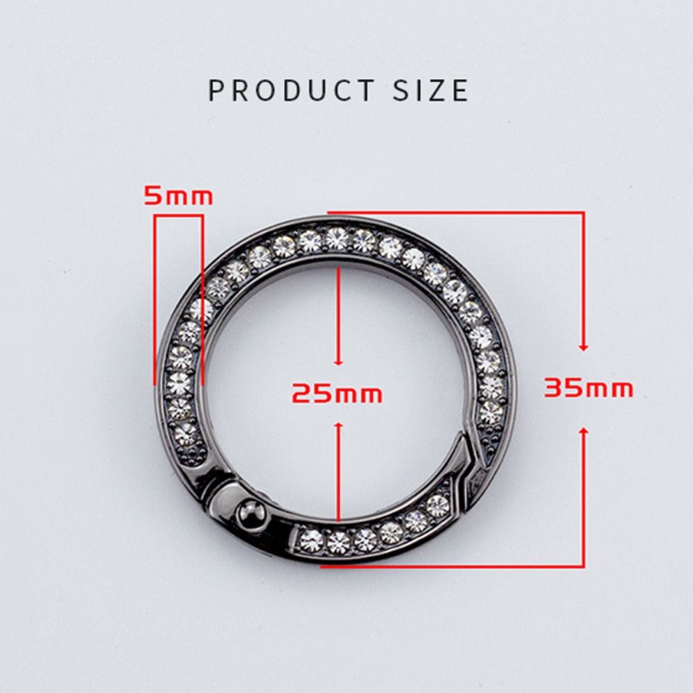 3 шт. Круглые пружинные пряжки-кольца 35 мм Пряжка для сумки/ремня Нажимной триггер Кошельки Сумки Пряжки