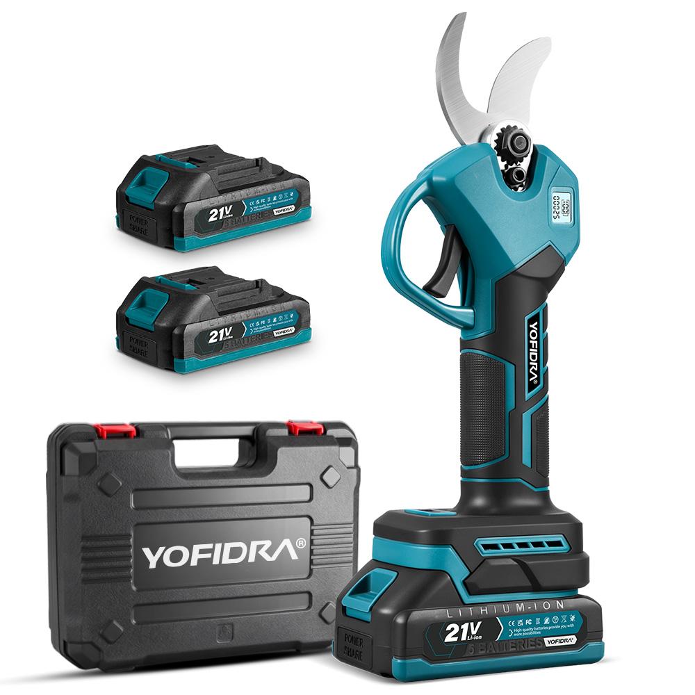 Yofidra 30 мм Бесщеточный Электрический Секатор 2 скорости Аккумуляторный Перезаряжаемый Кусторез Садовый инструмент Для аккумулятора Makita 21 В Штифт