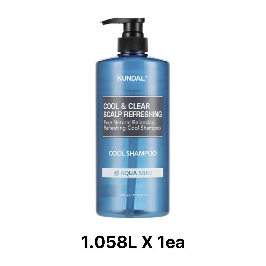 [KUNDAL] Cool & Clear Scalp Refreshing Shampoo Aqua Mint (500ml / 1058ml)