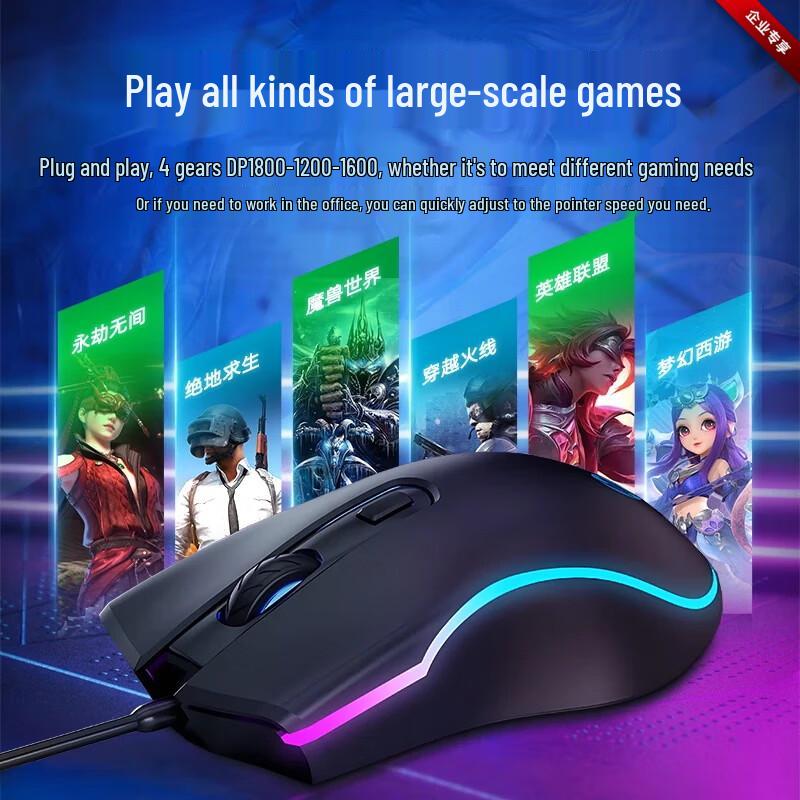 HP Проводная игровая мышь M200