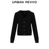 UR Women's Gold Button Lapel Knit Cardigan