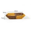 Handwoven Rattan Basket Multi-purpose Storage Tray New Wicker Basket  For Kitchen Organizer