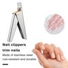 Французские U-образные машинки для стрижки ногтей, титановые, точные, легко режущие, ультра-острые, из нержавеющей стали, триммер для маникюра с длительным сроком службы