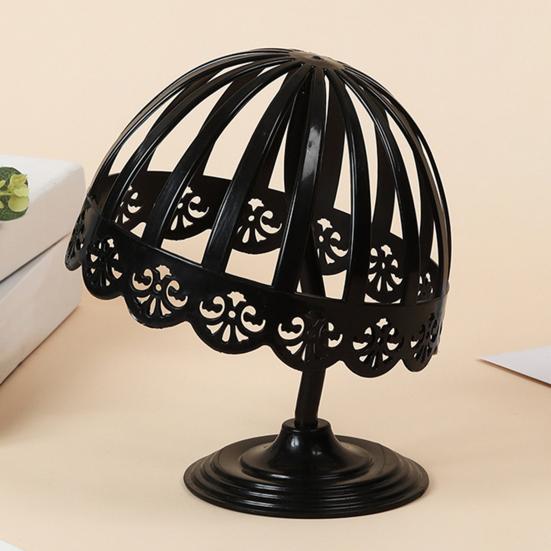 Hat Rack Stand for Hats Wigs Exhibition Multiple Sizes with Lace Edge Bucket Hat Fisherman Hat Display Holder Hat Organizer for Home Stores