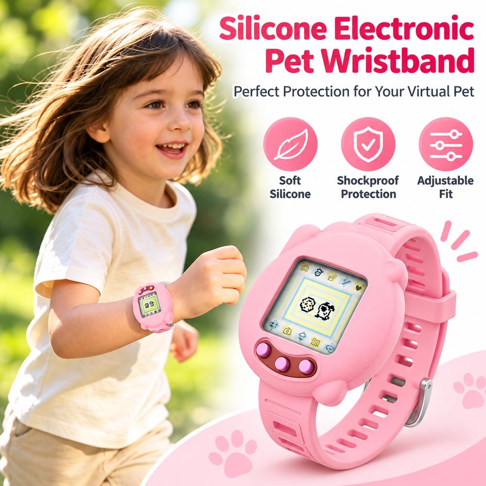 Silicone Protective Case Bracelet for Tamagotchi Connection Virtual Pet Gaming Accessories