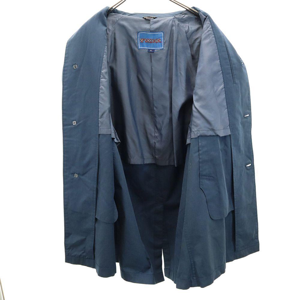 McGregor Пальто 90-х с длинным рукавом, воротником из нержавеющей стали, 92, темно-синее, система, старое винтажное, мужское, б/у