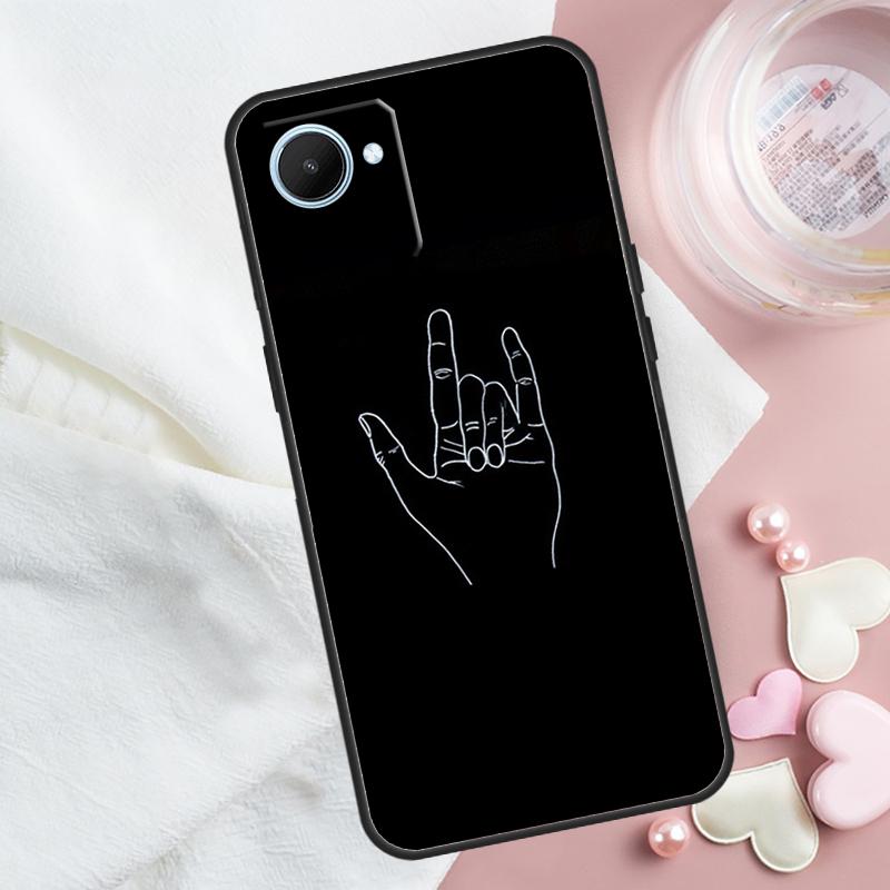 Чехол Rock Roll Skull для Realme 13 12 10 11 14 Pro Plus GT 6T 6 5 GT7 Pro C55 C51 C21Y C25S C75 C61 C53 C67
