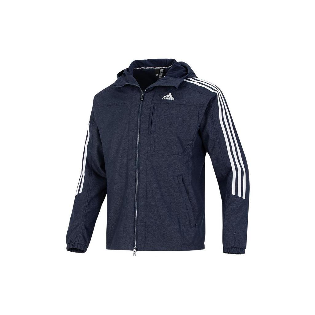 adidas Куртки Мужские Темно-синие С капюшоном Умеренно-мягкие Shell HM2721