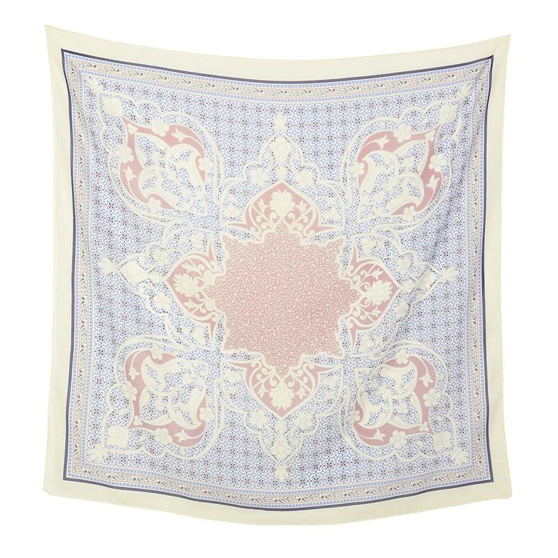 Малайзия Цветочный Принт 110 Квадратный Шарф Мусульманский Хиджаб Женщины Элегантные Шали Дамы Повседневный Головной Платок Тюрбан Косынка Оптовая Продажа