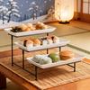 3-Tier Dessert Stand Fruits Pastries Appetizers Tray Elegant Display Rack for Buffet Tables Parties Modern Kitchen Organizer