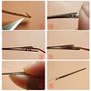 1Pc Diy Leather Craft Knitting Needle Double Hole Leather Rope Lace Needle