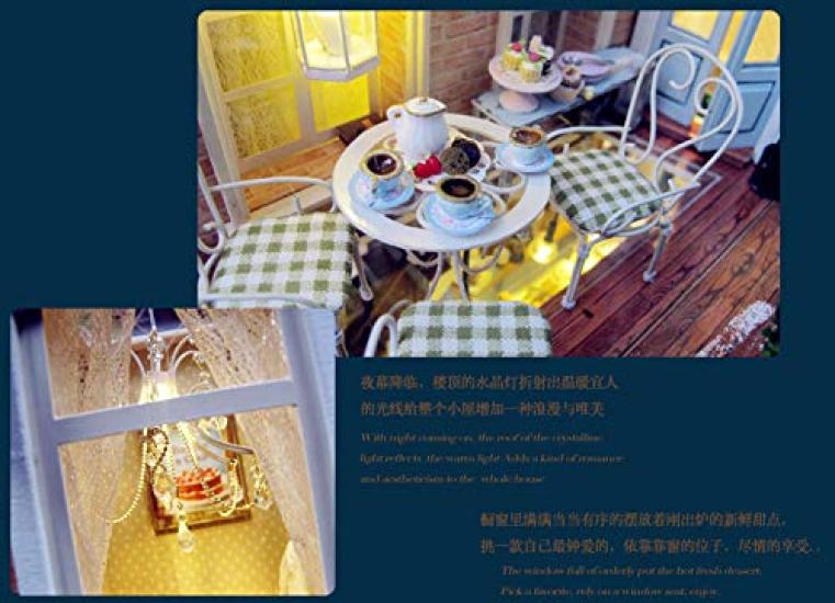 Кукольный домик ручной работы набор миниатюрный европейский путевой дневник парижская уличная улочка кафе в г. Гальштат (t-ФРИК)