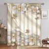 Luxury Diamond Flowers Sunshade Thin Window Curtains For Living Room Bedroom Bathroom Kicthen Door Home Decor On Sale 2Pieces
