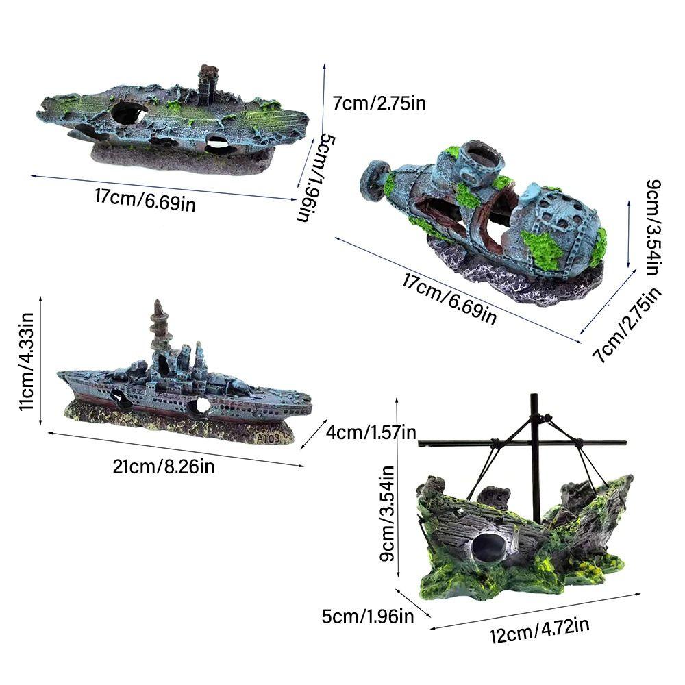 Craft Pet Supplies Тонущее дерево Декорация для аквариума Аквариумное украшение Кораблекрушение Пещера для укрытия рыб