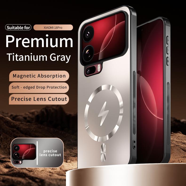 Модный AG Матовый Магнитный Чехол для Беспроводной Зарядки для Xiaomi Mi 18 Pro Max 17 Pro Ударопрочный Защитный Жесткий Чехол от Царапин