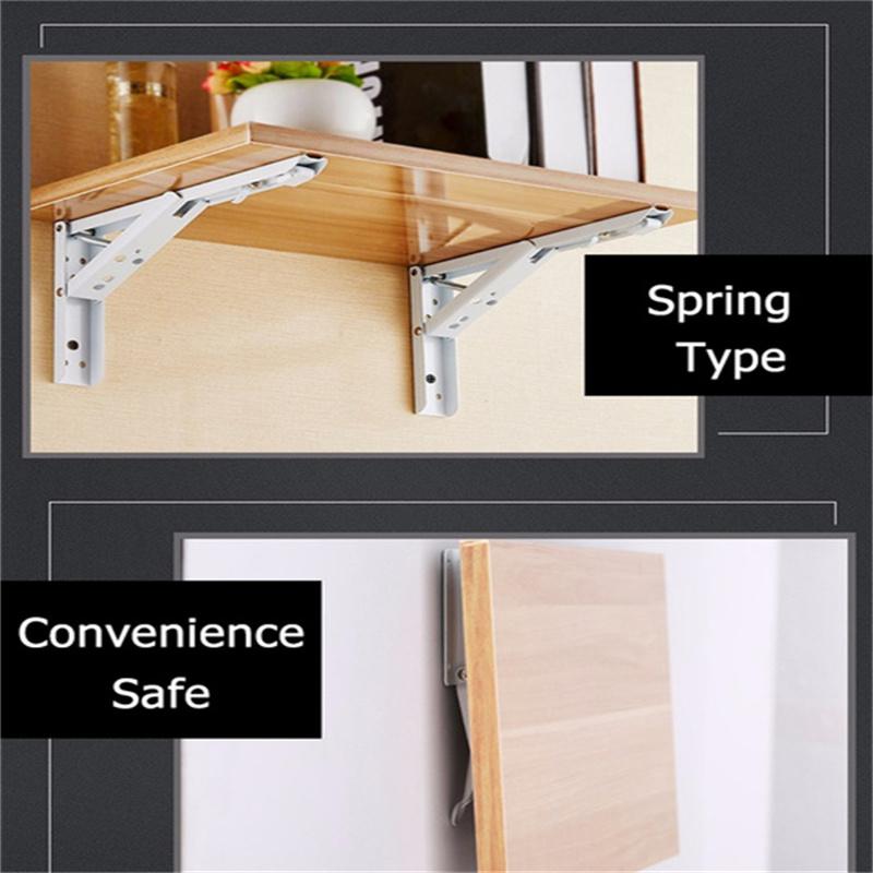 8/10/12/14Inch Adjustable Wall Mounted Triangle Folding Angle Bracket Bench Table Shelf Bracket Furniture Heavy Support Hardware
