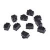 10Pcs Black Ethernet Hub Port Rj45 Anti Dust Cover Cap Protector Plug