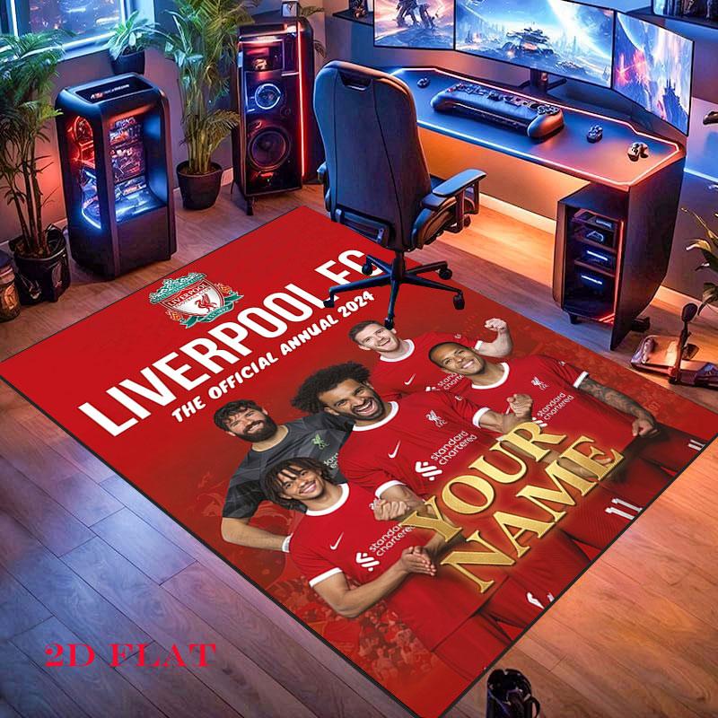Custom Liverpool Carpet Rug for Living Room Bedroom Home Sofa Decoration,Kids play Nonslip Floor Mat
