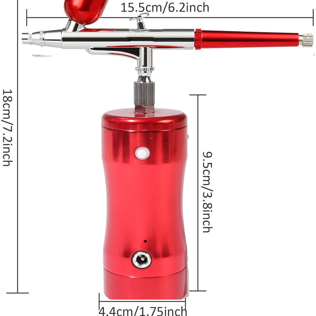 Портативный электрический аэрограф, комплект, кислородный спрей для кожи, воздушный насос, костюм, окраска, распыление, маникюр